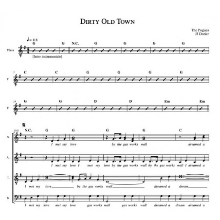 DIRTY OLD TOWN (CHORALE)