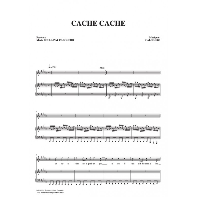 Partition CACHE CACHE CALOGERO pdf