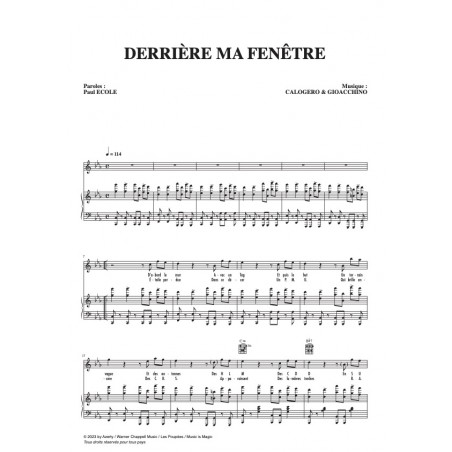 DERRIÈRE MA FENÊTRE