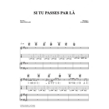 SI TU PASSES PAR LÀ