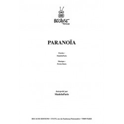 Sheet music PARANOÏA MadeInParis pdf