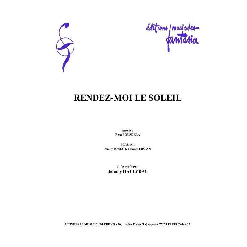 RENDEZ-MOI LE SOLEIL