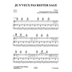 Partition JE N'VEUX PAS RESTER SAGE Dolly pdf