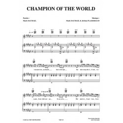 Sheet music CHAMPION OF THE WORLD COCOON pdf