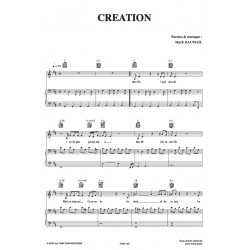 Sheet music CREATION COCOON pdf