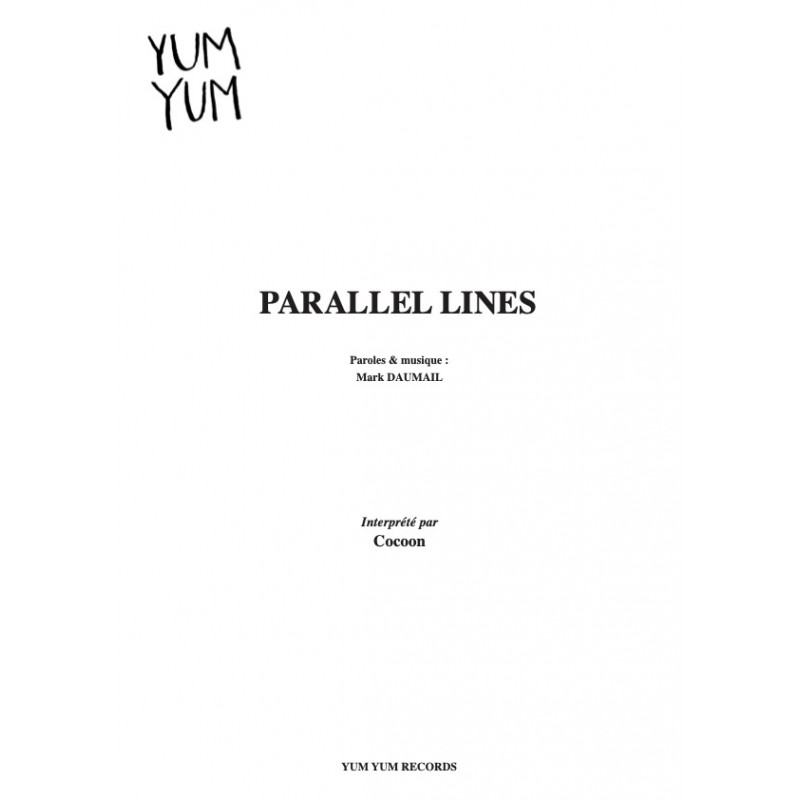 Sheet music PARALLEL LINES COCOON pdf