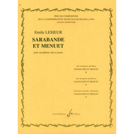 SARABANDE ET MENUET