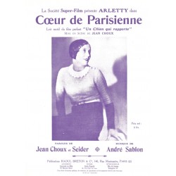 Partition CŒUR DE PARISIENNE ARLETTY
