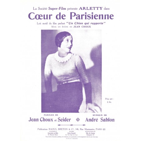 CŒUR DE PARISIENNE