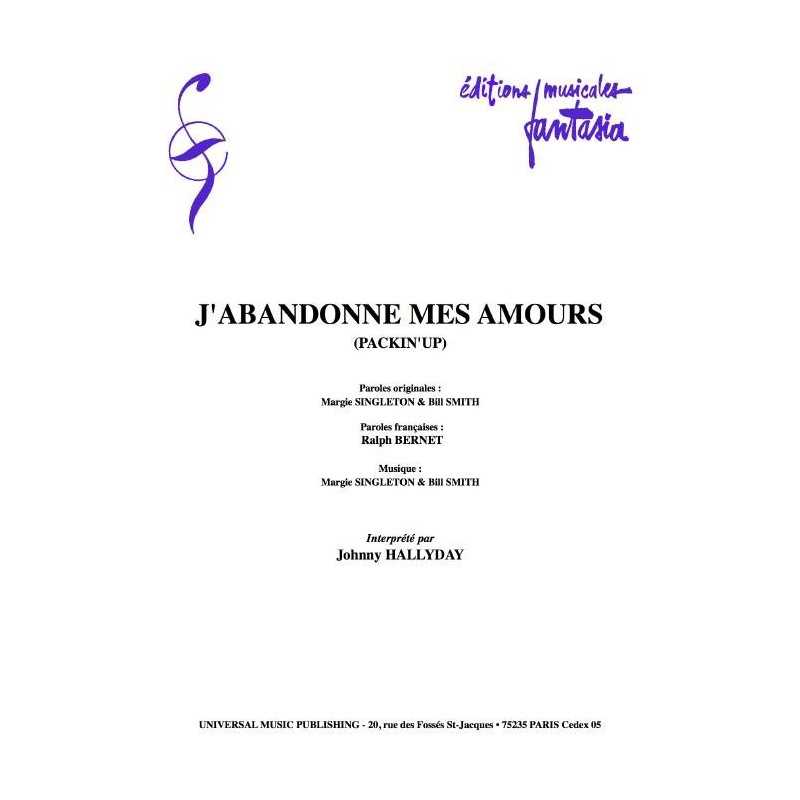 J'ABANDONNE MES AMOURS