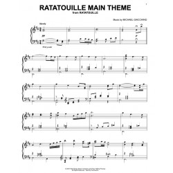 Partition RATATOUILLE (MAIN THEME) Michael Giacchino