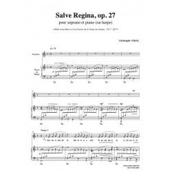 Partition SALVE REGINA OP.27 Christophe Vidal
