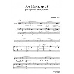 Sheet music AVE MARIA OP.25 Christophe Vidal