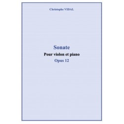 Sheet music SONATE OPUS 12 Christophe Vidal