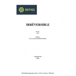 Sheet music IRRÉVERSIBLE JUL pdf