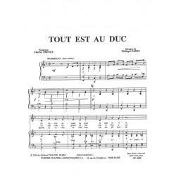 Partition TOUT EST AU DUC Charles TRENET pdf