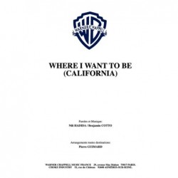 Partition PDF WHERE I WANT TO BE (CALIFORNIA) LILLY WOOD AND THE PRICK