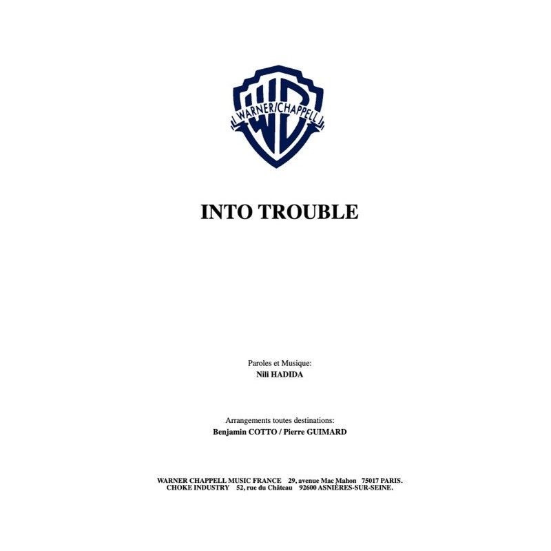 Partition PDF INTO TROUBLE LILLY WOOD AND THE PRICK