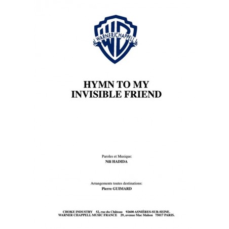 HYMN TO MY INVISIBLE FRIEND