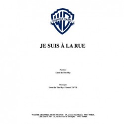 Partition PDF JE SUIS À LA RUE LUSSI IN THE SKY