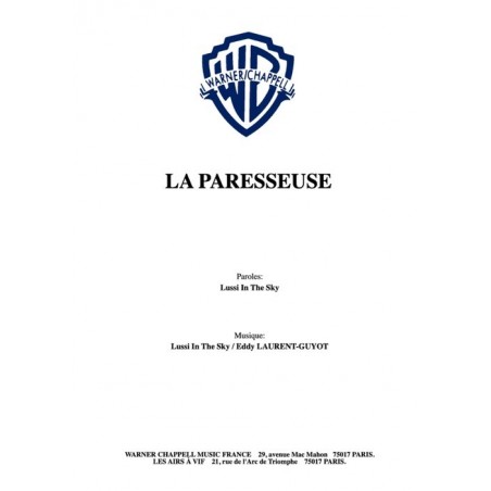 LA PARESSEUSE