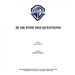 Partition PDF JE ME POSE DES QUESTIONS LUSSI IN THE SKY