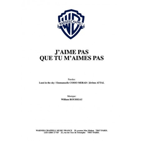 J'AIME PAS QUE TU M'AIMES PAS
