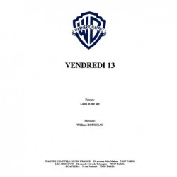 Partition PDF VENDREDI 13 LUSSI IN THE SKY