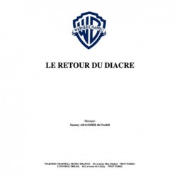 Partition PDF LE RETOUR DU DIACRE NOSFELL
