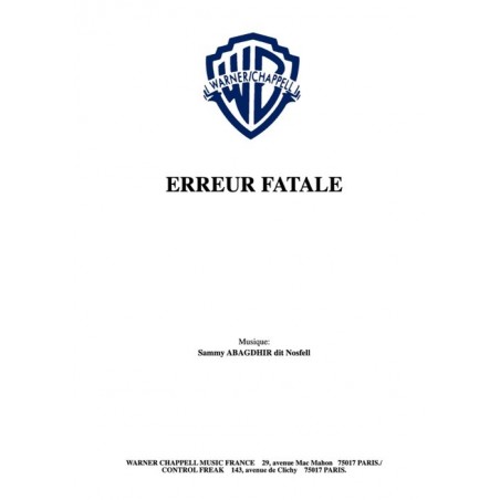 ERREUR FATALE
