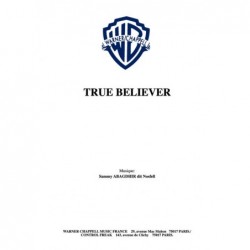 Partition PDF TRUE BELIEVER NOSFELL