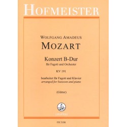 Sheet music KONZERT B-DUR KV 191 Wolfgang Amadeus Mozart