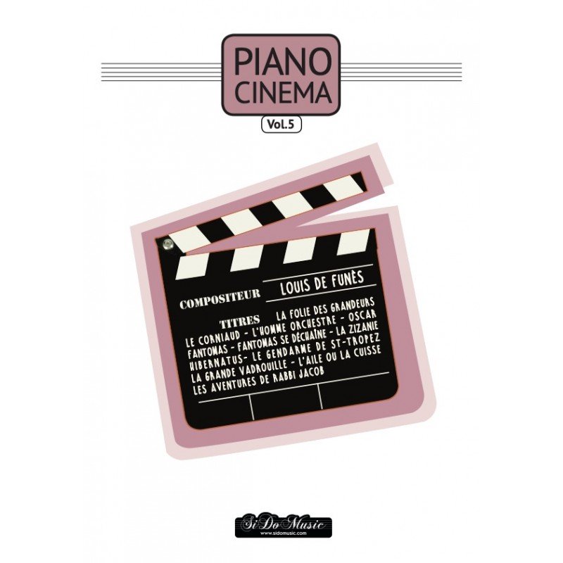 Partition PIANO CINÉMA 5 LOUIS DE FUNÈS