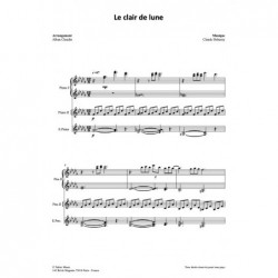 Partition PDF LE CLAIR DE LUNE Alban CLAUDIN