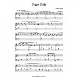 Partition PDF NIGHT SHIFT Alban CLAUDIN
