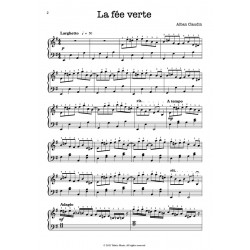Partition PDF LA FÉE VERTE Alban CLAUDIN