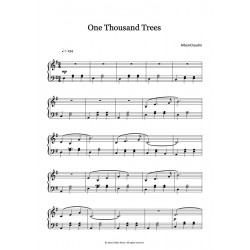 Partition PDF ONE THOUSAND TREES Alban CLAUDIN