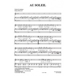 Sheet music AU SOLEIL Jenifer pdf