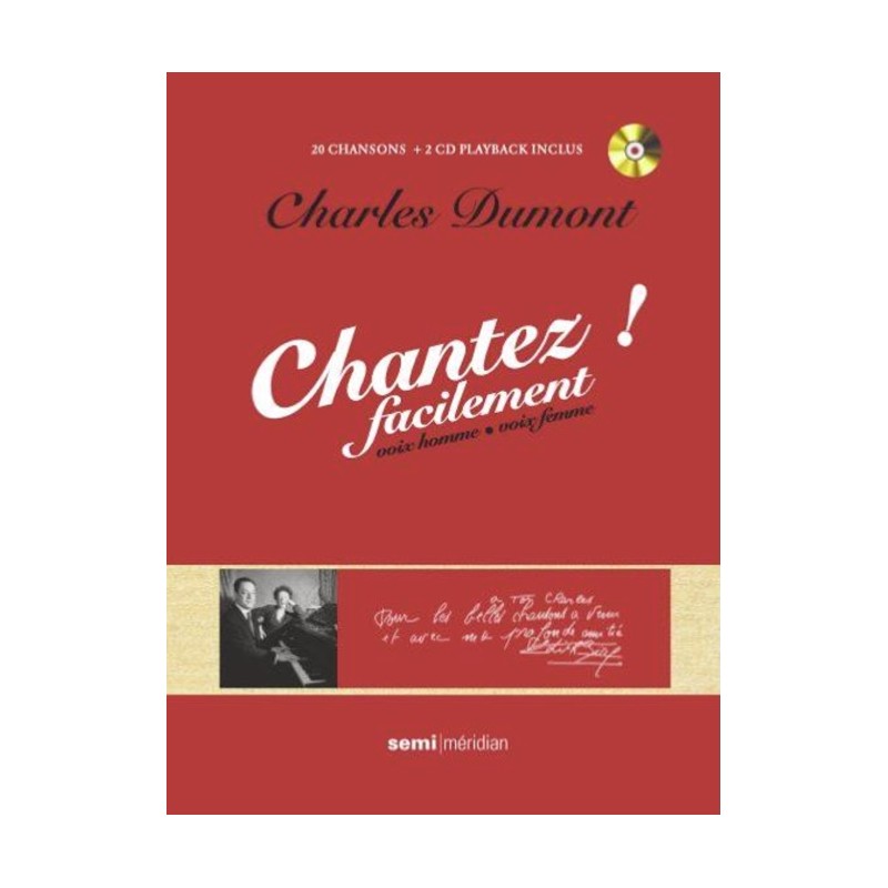 Partition CHANTEZ FACILEMENT CHARLES DUMONT