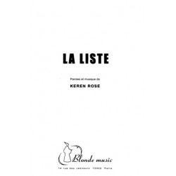 Partition LA LISTE Rose pdf