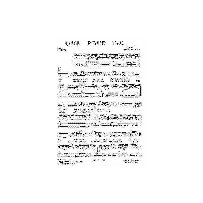 QUE POUR TOI