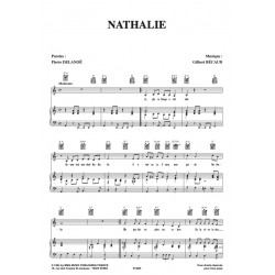 Sheet music NATHALIE Gilbert Bécaud pdf