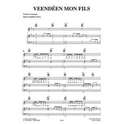 Sheet music VENDÉEN MON FILS Didier BARBELIVIEN pdf