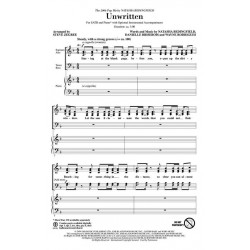 Partition UNWRITTEN (SATB) Natasha Bedingfield