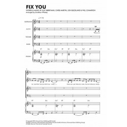 Partition FIX YOU (SATB) Coldplay