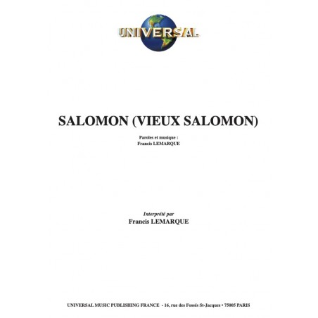 SALOMON (VIEUX SALOMON)