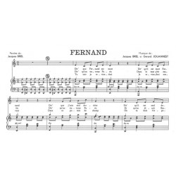 Partition FERNAND Jacques BREL pdf