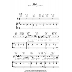 Partition HELLO Lionel Richie