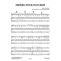 Partition PRIÈRE POUR PLEURER Barbara PRAVI pdf