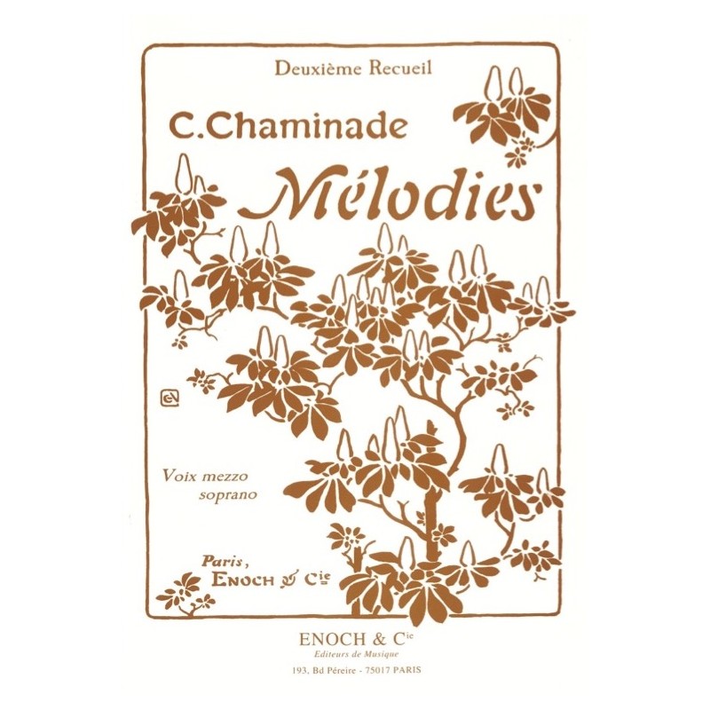 Partition MÉLODIES (2ÈME RECUEIL) Cécile CHAMINADE